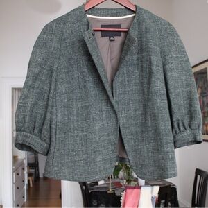 Banana Republic Women's Gray Tweed Blazer